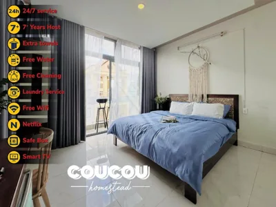 King Room with Balcony — CouCou Homestead II - Mini Hotel District 1